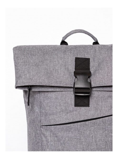 HeavyTools laptoptartós hátizsák lehajtható fedeles EFERIN elegáns szürke