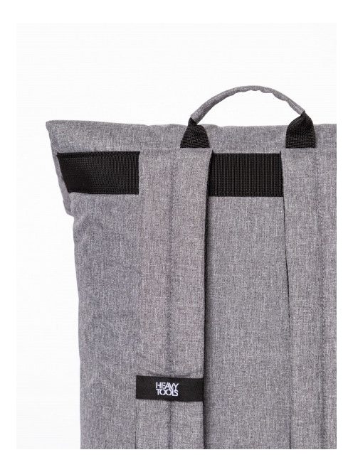 HeavyTools laptoptartós hátizsák lehajtható fedeles EFERIN elegáns szürke