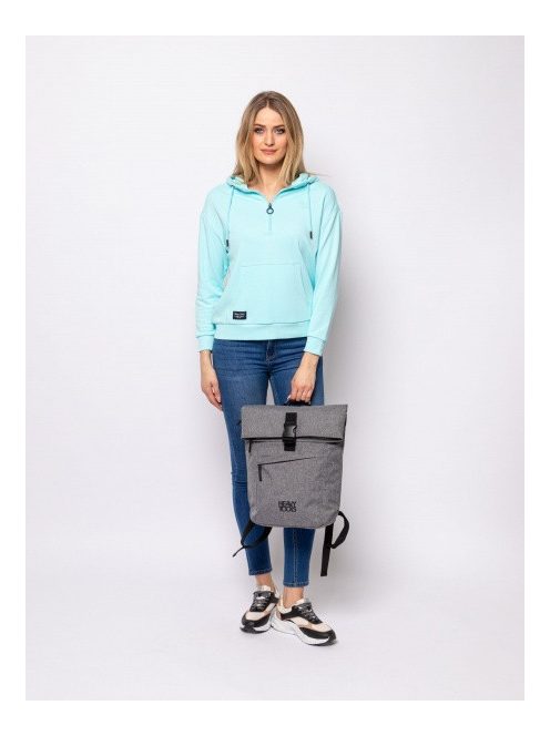 HeavyTools laptoptartós hátizsák lehajtható fedeles EFERIN elegáns szürke