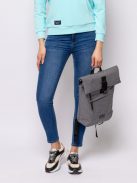 HeavyTools laptoptartós hátizsák lehajtható fedeles EFERIN elegáns szürke