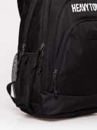 HeavyTools 3 zsebes hátizsák laptoptartós plusz biztonsági zsebes kulacstartós betűs szürke