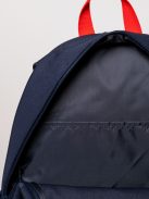 HeavyTools 3 zsebes hátizsák laptoptartós plusz biztonsági zsebes kulacstartós betűs szürke