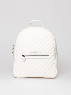   HeavyTools dekoratív nagy divat hátizsák EZRA24 steppelt fehér