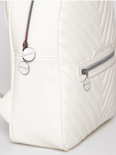   HeavyTools dekoratív nagy divat hátizsák EZRA24 steppelt fehér