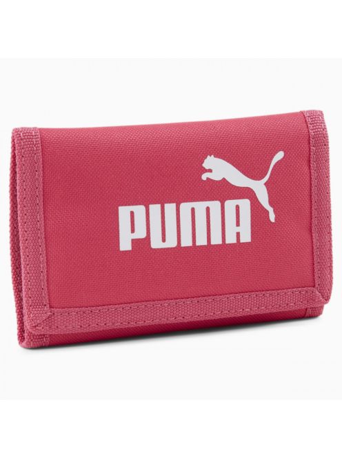 Puma tépőzáras vászon pénztárca gránátalma rózsaszín