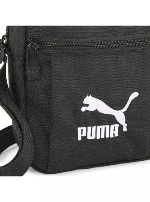Puma kis férfi oldaltáska klasszikus két cipzáras fekete