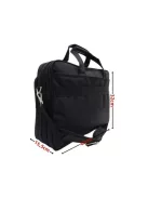 RF business bővíthatő laptoptáska vászon fekete