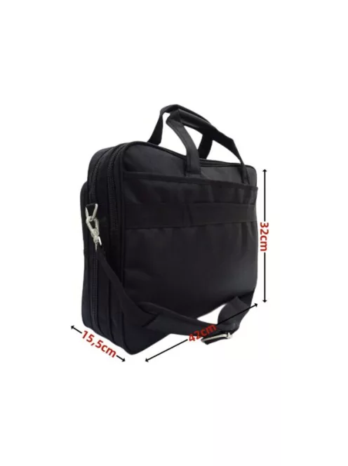 RF business bővíthatő laptoptáska vászon fekete
