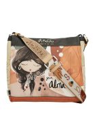 Anekke átvetős lapos női táska Alma