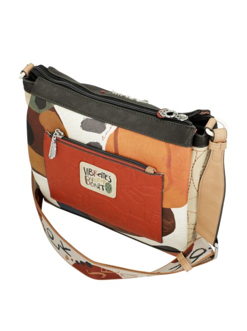 Anekke átvetős lapos női táska Alma