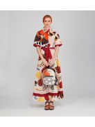 Anekke íves hátitáska Lunares pöttyös fehér