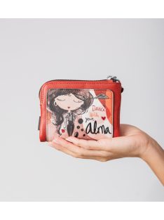 Anekke kis pénztárca cipzáras Alma