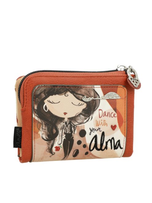 Anekke kis pénztárca cipzáras Alma