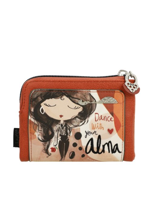 Anekke kis pénztárca cipzáras Alma