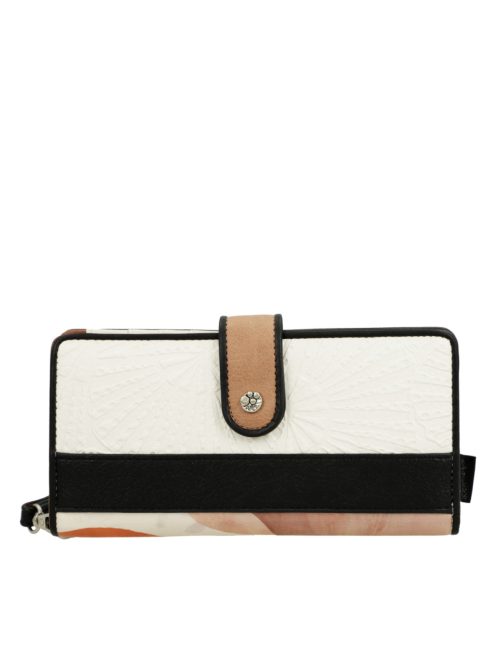 Anekke sokkártyatartós nagy, hosszú pénztárca plusz irattartóval Alma