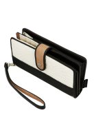 Anekke sokkártyatartós nagy, hosszú pénztárca plusz irattartóval Alma