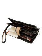 Anekke sokkártyatartós nagy, hosszú pénztárca plusz irattartóval Alma