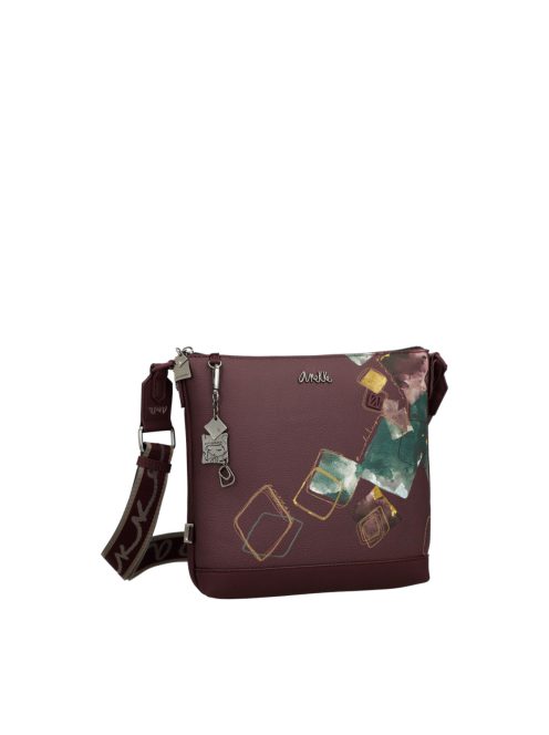 Anekke lapos oldaltáska állítható vállpánttal Evolúció bordó