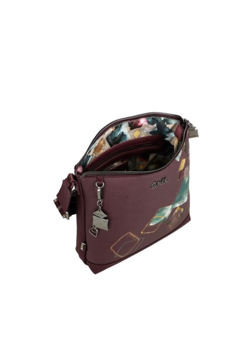 Anekke lapos oldaltáska állítható vállpánttal Evolúció bordó