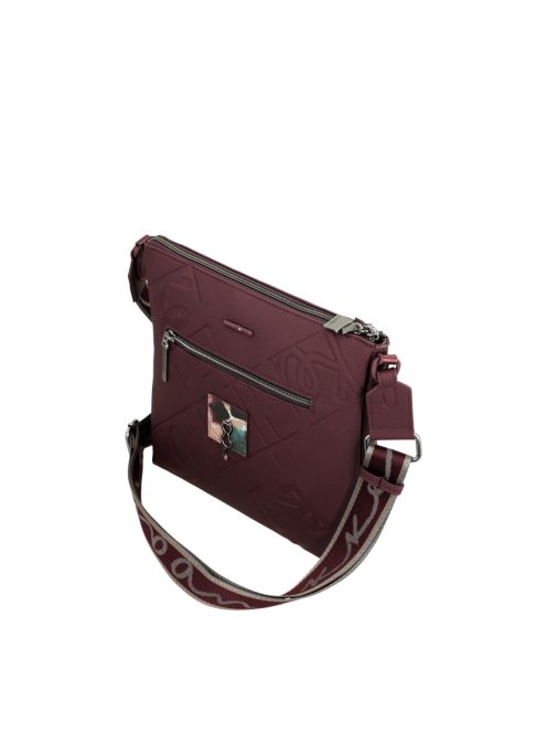 Anekke lapos oldaltáska állítható vállpánttal Evolúció bordó