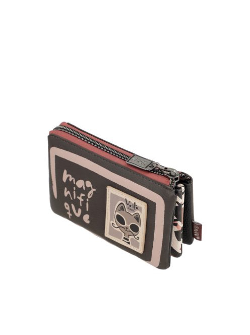 ANEKKE cipzáras 3 részes közepes pénztárca MADEMOISELLE