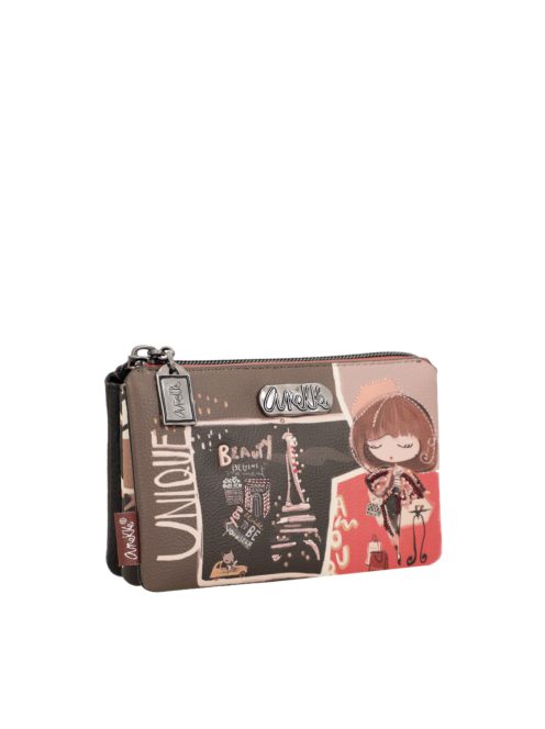 ANEKKE cipzáras 3 részes közepes pénztárca MADEMOISELLE