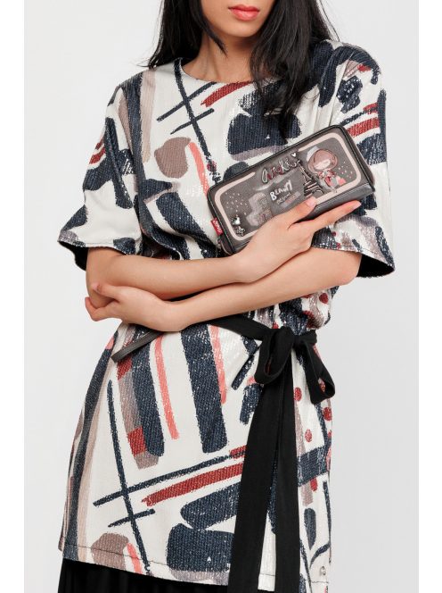 ANEKKE cipzáras hosszú pénztárca MADEMOISELLE