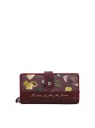 Anekke sok kártyatartós hosszú pénztárca Evolúció bordó