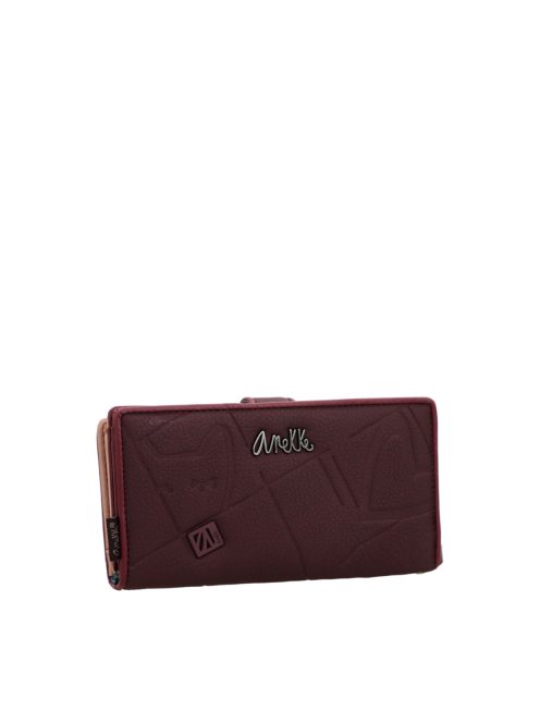 Anekke sok kártyatartós hosszú pénztárca Evolúció bordó