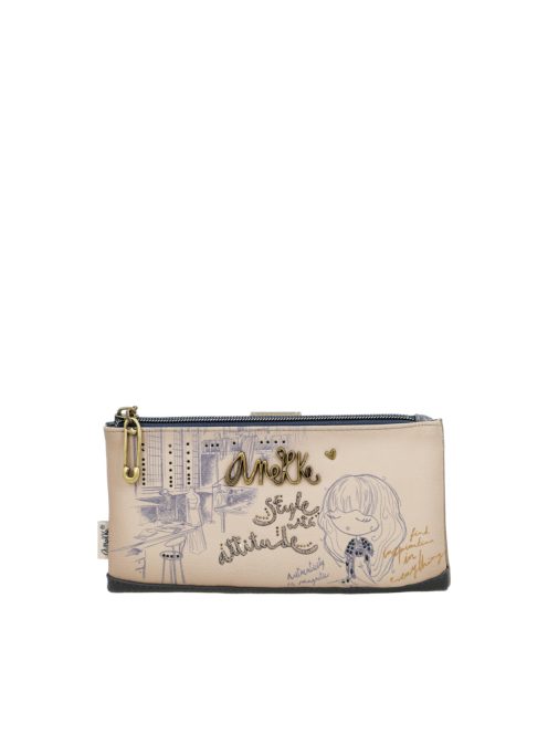 ANEKKE sok kártyatartós hosszú pénztárca kivehető irattartóval STUDIO