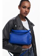 Desigual 3D logós bowling stílusú cserélhető pántos kézitáska királykék