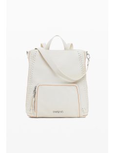   Desigual 2 in 1 nagy hátizsák válltáska hímzett törtfehér