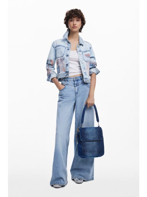 BACK_HALF LOGO DENIM HAMPTON MINI