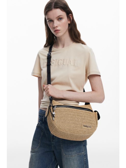 BAG_HALF LOGO RAFFIA ASTANA