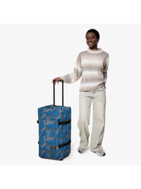 Eastpak TRANVERZ M vászon sportos bőrönd kék pálma