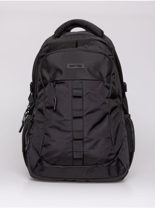 HeavyTools laptop és kulacs tartós hátizsák mellkascsattal ELERD fekete
