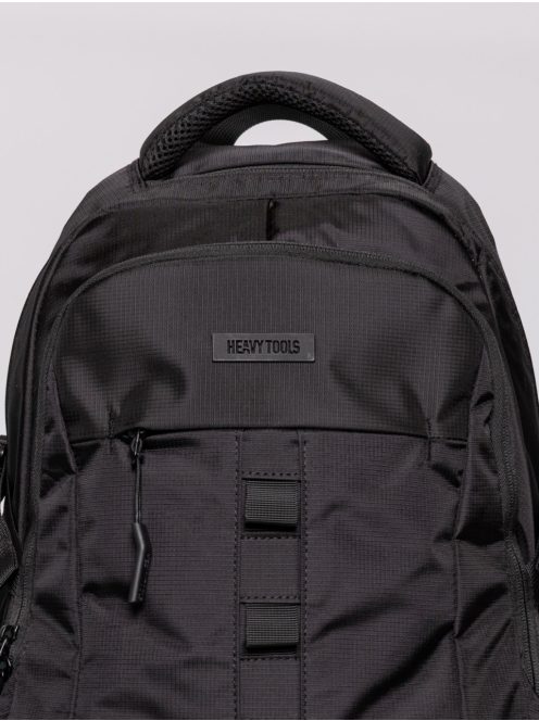 HeavyTools laptop és kulacs tartós hátizsák mellkascsattal ELERD fekete