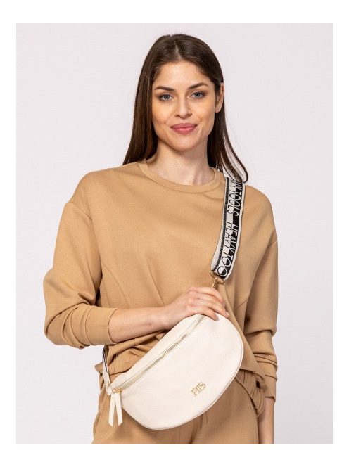 HeavyTools félhold női testtáska ECENT ecru