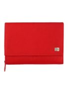 Kadro sok kártyatartós nagy aprós női mattbőr pénztárca Piros