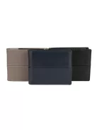 Giorgio Carelli belül kapcsos bőr férfi pénztárca fekete