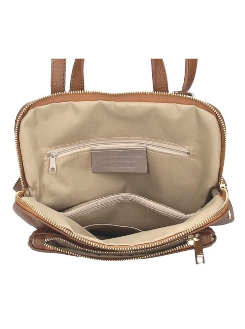 MaxModa olasz bőr hátitáska és válltáska barna