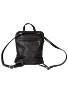 MaxModa olasz bőr hátitáska és válltáska fekete
