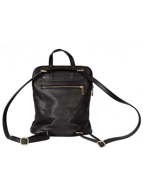 MaxModa olasz bőr hátitáska és válltáska fekete