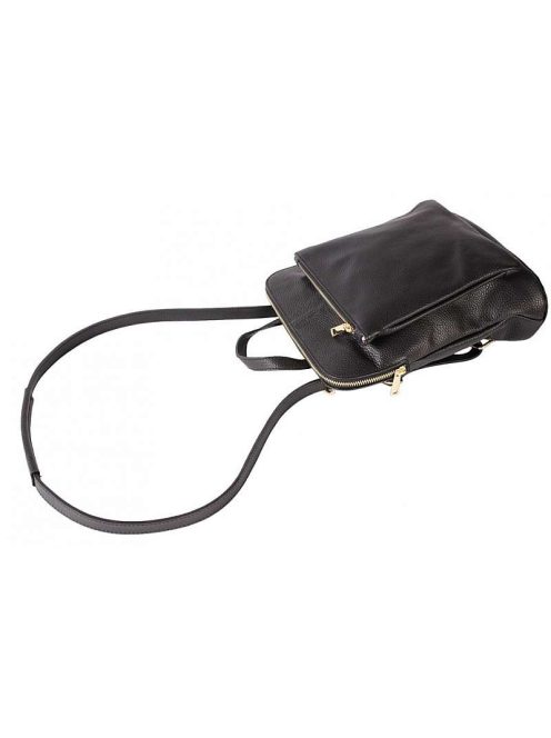 MaxModa olasz bőr hátitáska és válltáska fekete