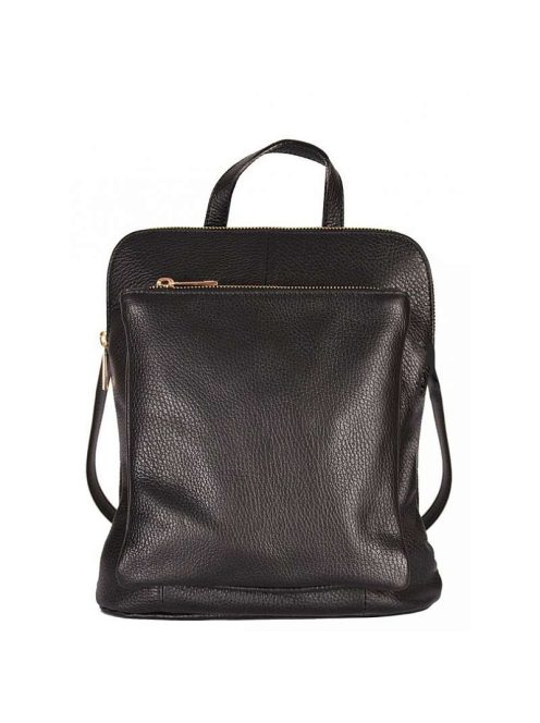 MaxModa olasz bőr hátitáska és válltáska fekete