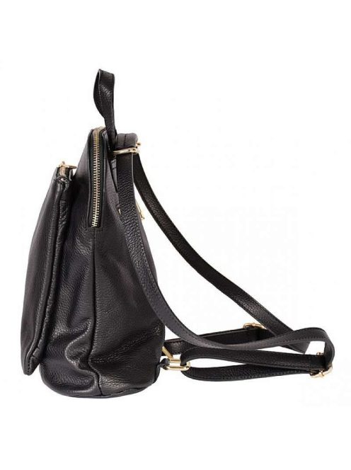 MaxModa olasz bőr hátitáska és válltáska fekete