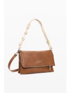 Desigual fedeles lapos válltáska hímzett camel barna
