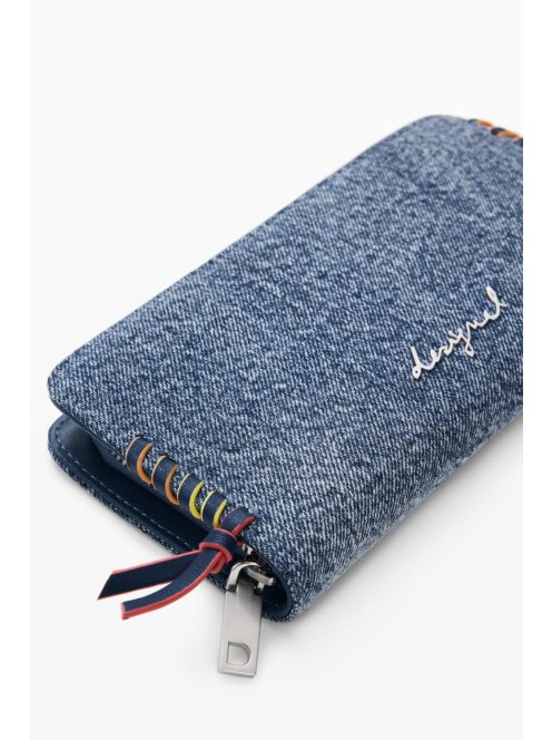 Desigual farmer pénztárca cipzáras farmerkék