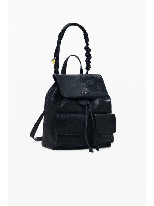 Desigual fedeles hátizsák hímzett fekete
