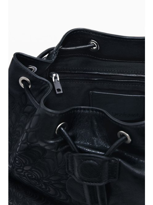 Desigual fedeles hátizsák hímzett fekete